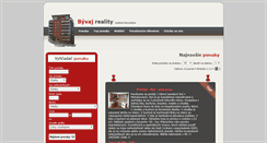 Desktop Screenshot of byvajreality.sk