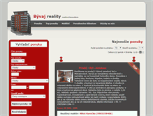 Tablet Screenshot of byvajreality.sk